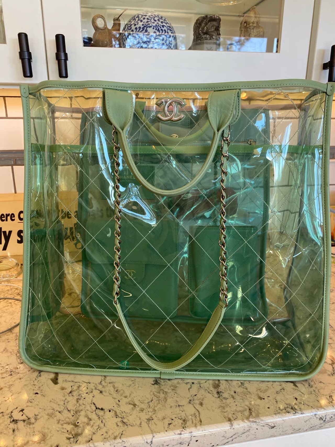 Chanel rare PVC Large tote