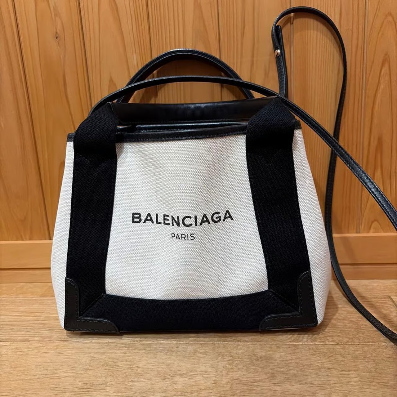 Excellent condition Balenciaga tote bag, Navy Cabas XS