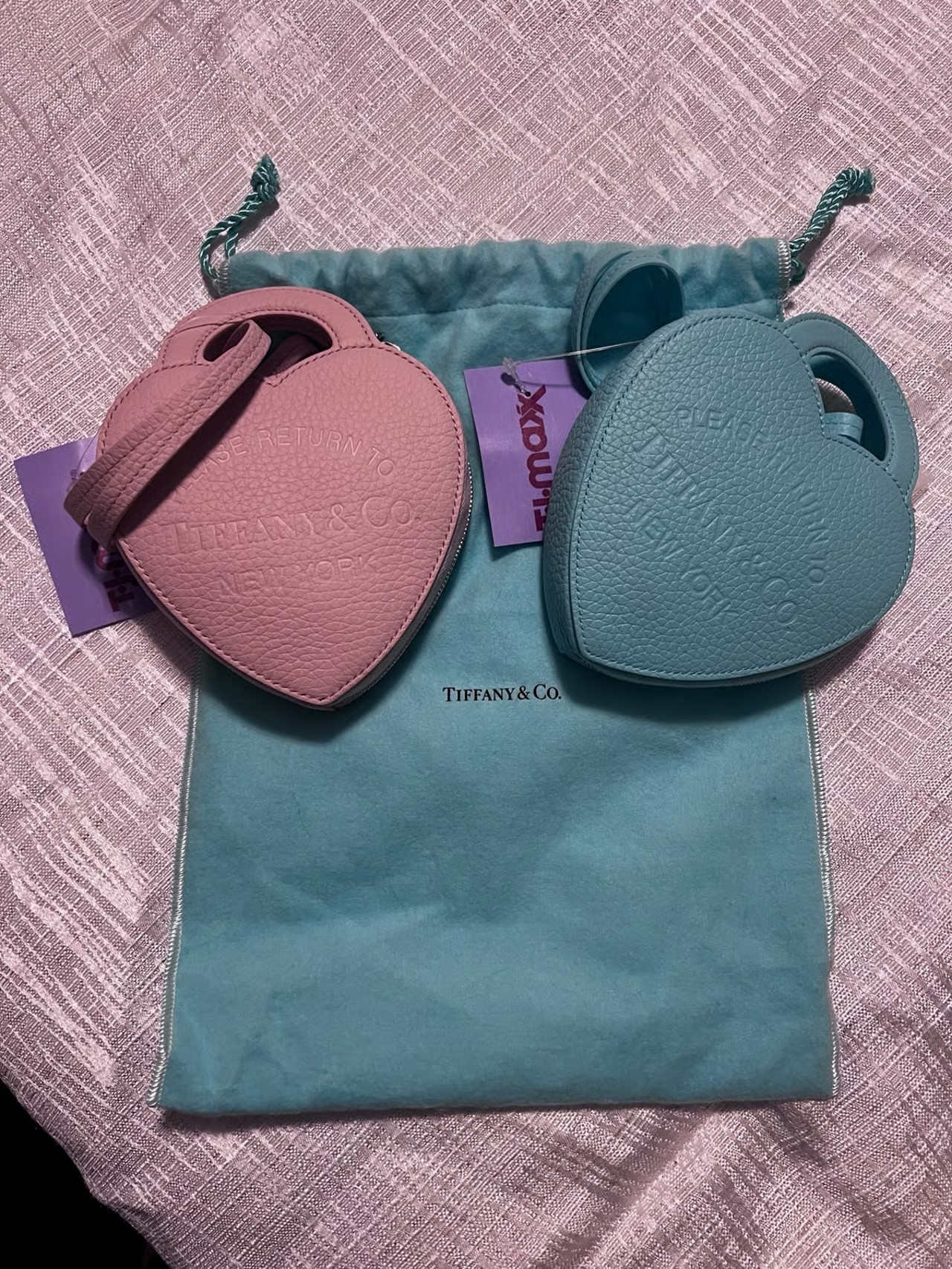 Tiffany heart shaped purses