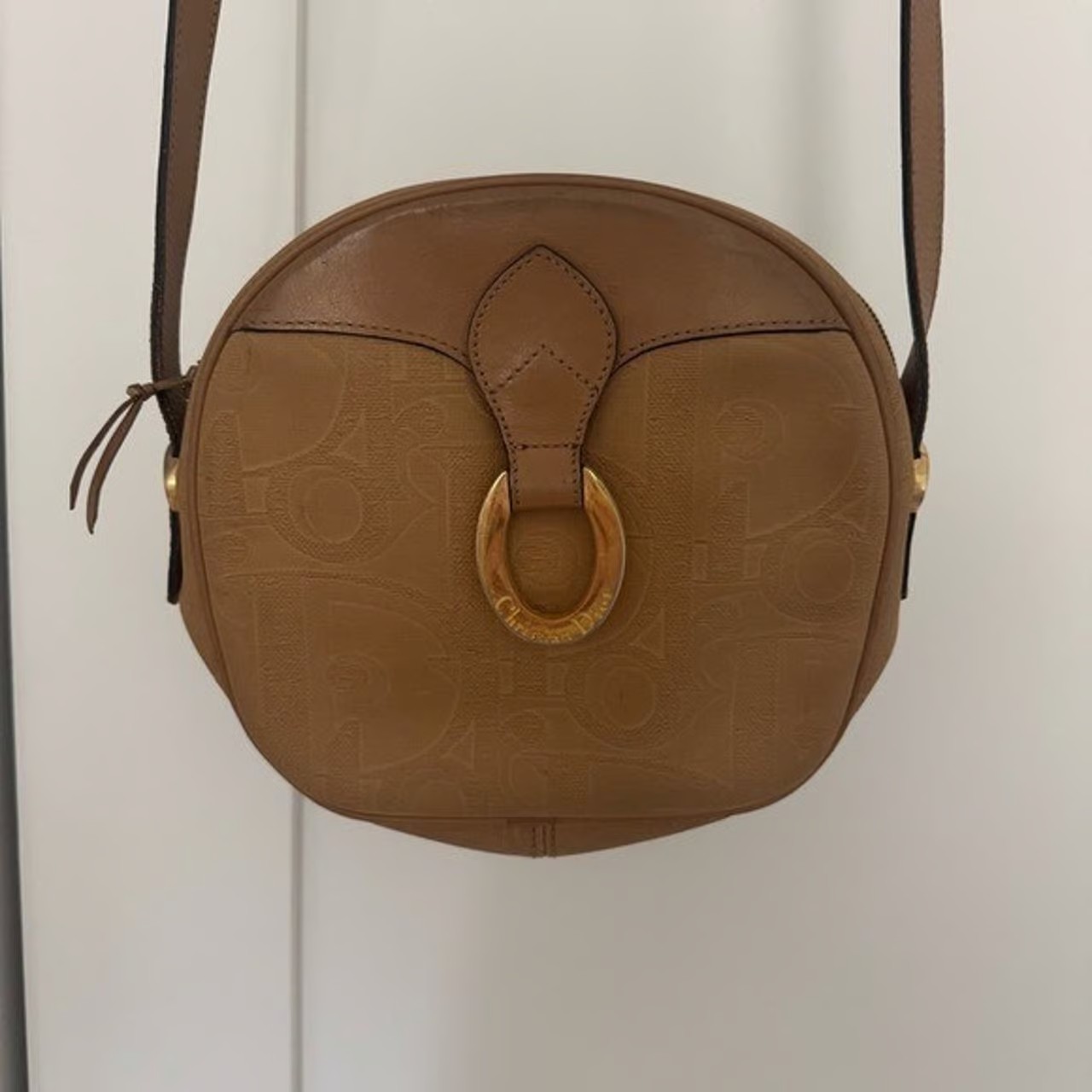 Dior Vintage Trotter Bag Beige