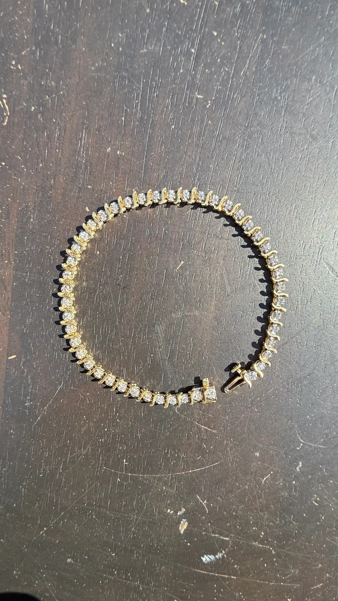 Vintage 14k Gold Tennis Bracelet