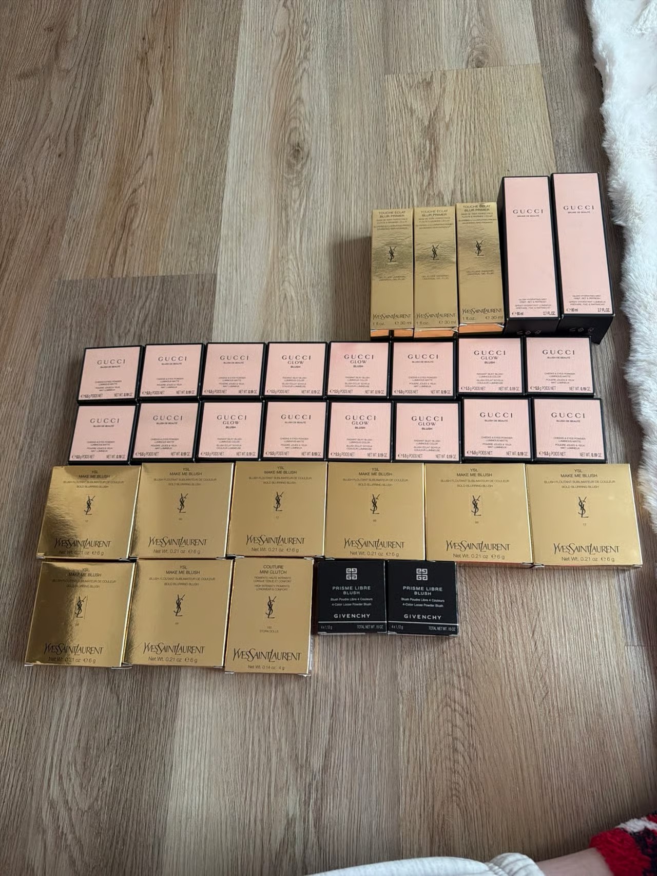 Huge ysl saint laurent and gucci makeup bundle