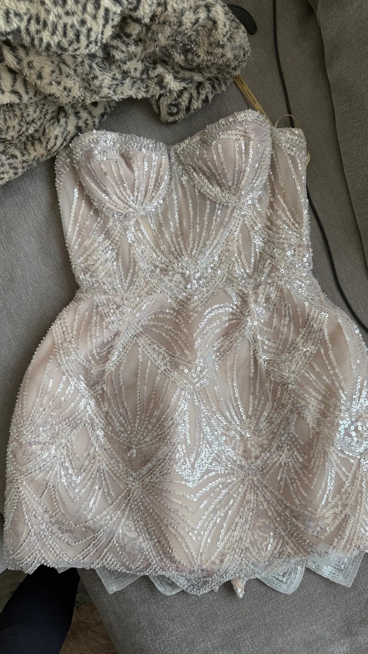 Giselle Blanc Mini Dress in White Bronx and Banco