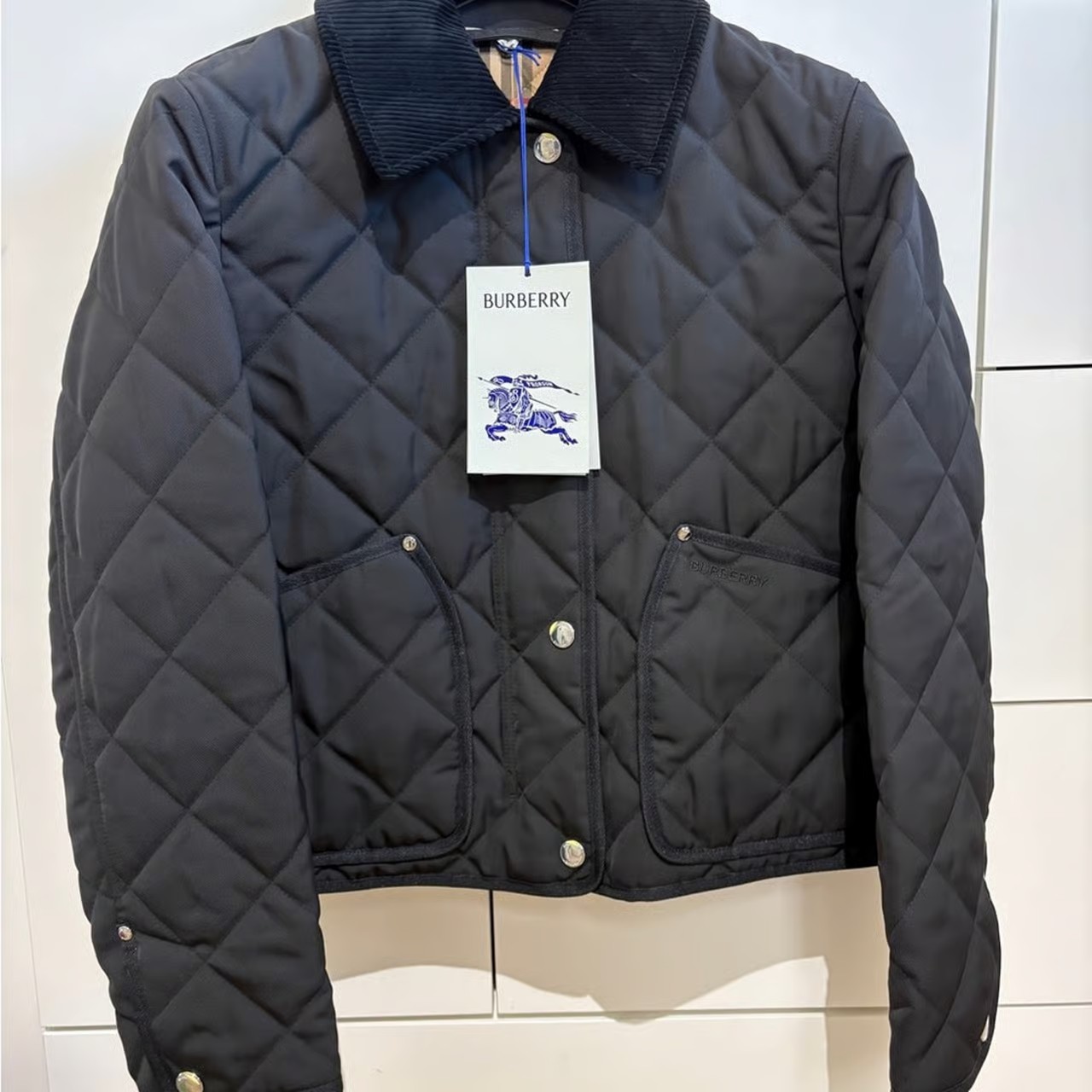 Burberry Black Quilted Jacket NWT