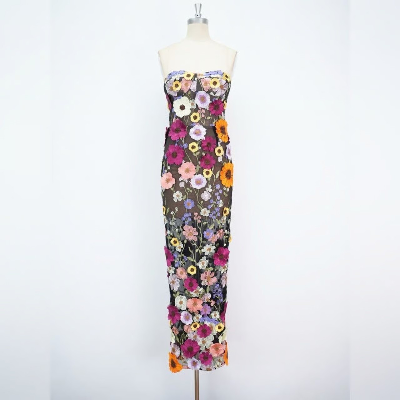 NWOT BRONX AND BANCO BOUQUET MARAYA JASMINE MAXI DRESS, wedding guest dress
