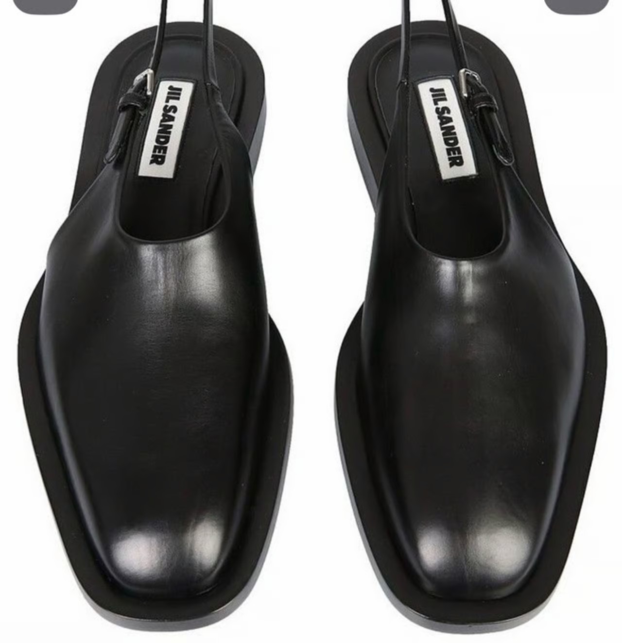 Jil Sander Black Sling Back