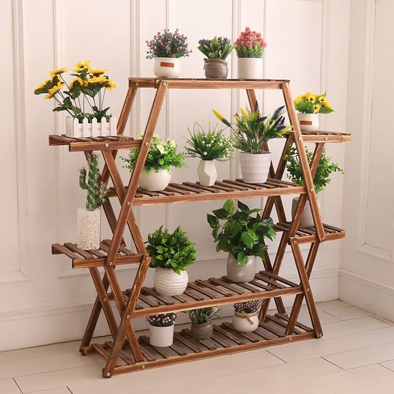 Extra Large Multi Tier Flower Rack Plant Stand Bonsai Shelf