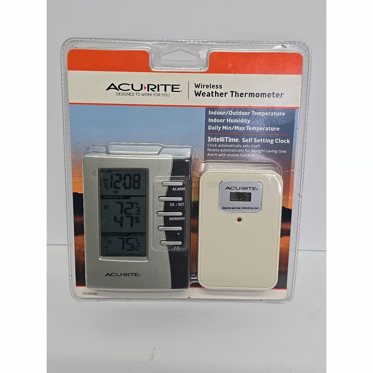 AcuRite Digital Wireless Weather Thermometer Indoor/Outdoor 00590Al