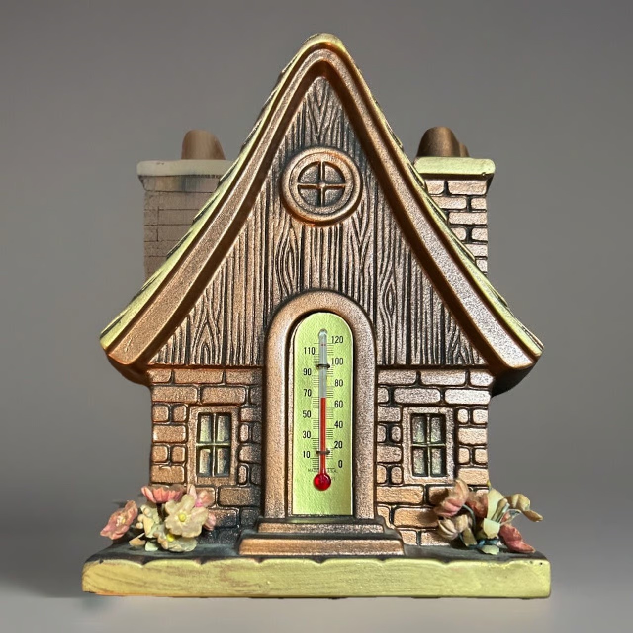 House Shaped Thermometer Indoor Weather Wall Home Decor Miller Studio '70s