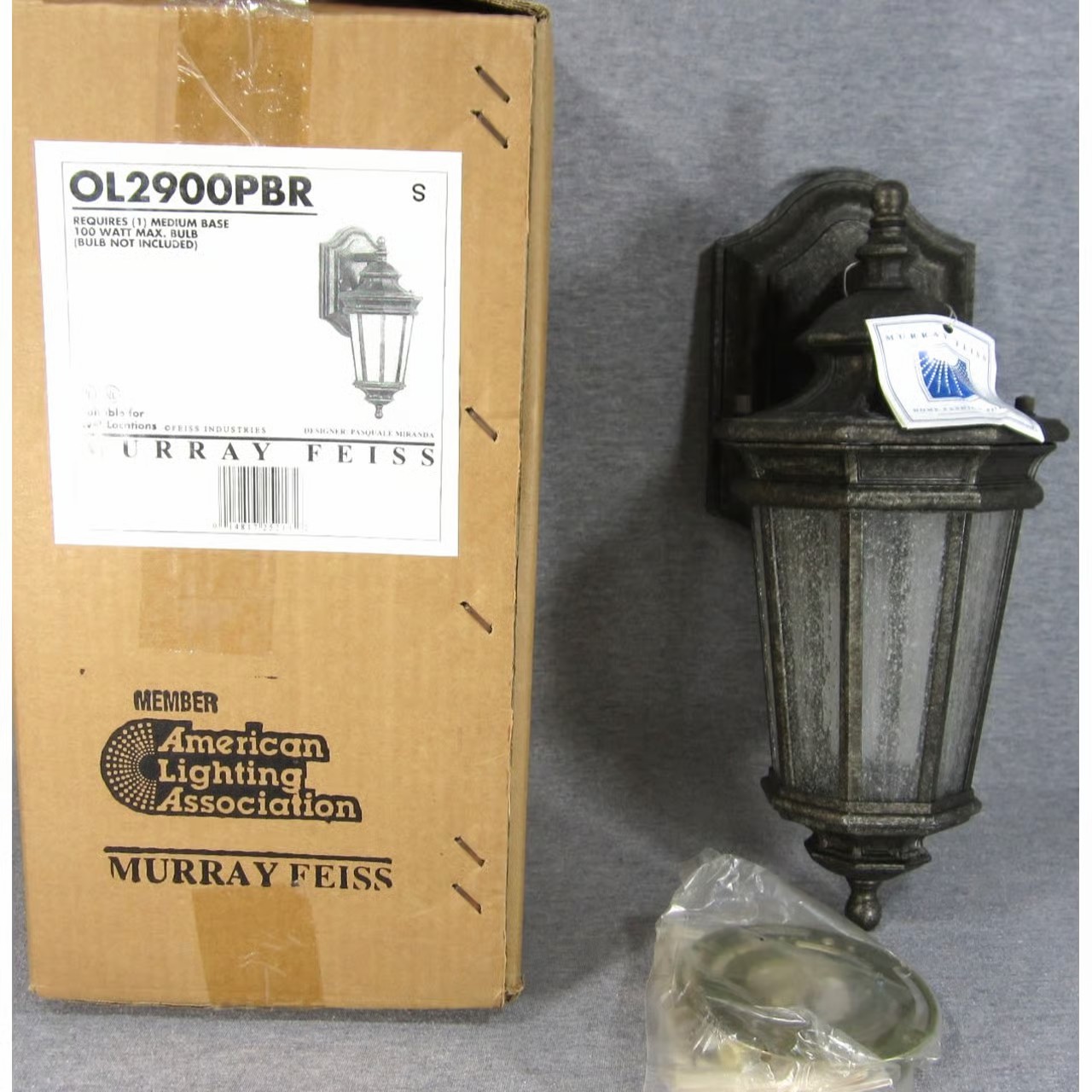 Murray Feiss Castille Peruvian Bronze Wall Sconce by Pasquale Miranda OL2900PBR