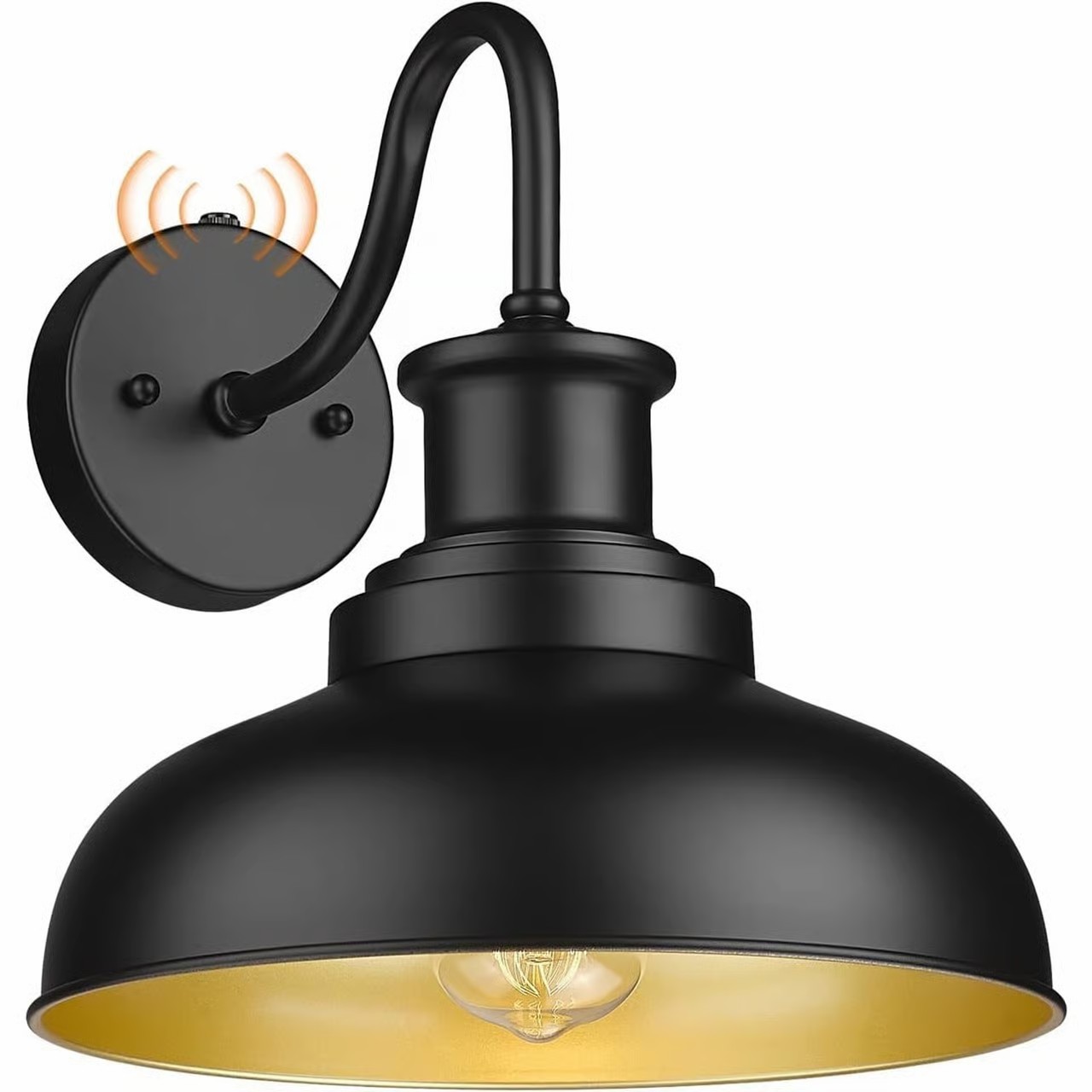 Diyel Outdoor DUSK TO DAWN Gooseneck Barn Light Wall Sconce Farmhouse Rustic