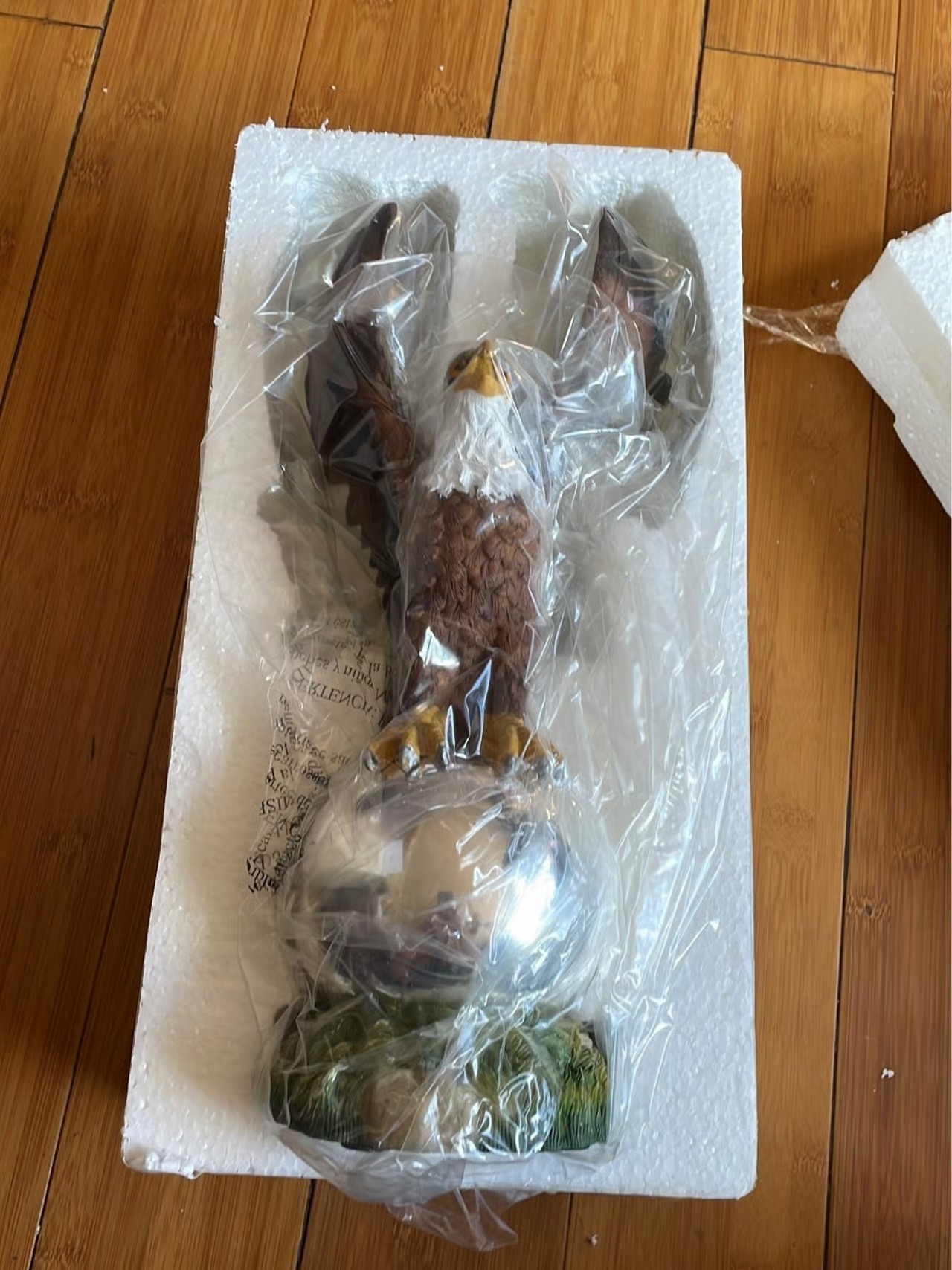 Soaring eagle, gazing ball