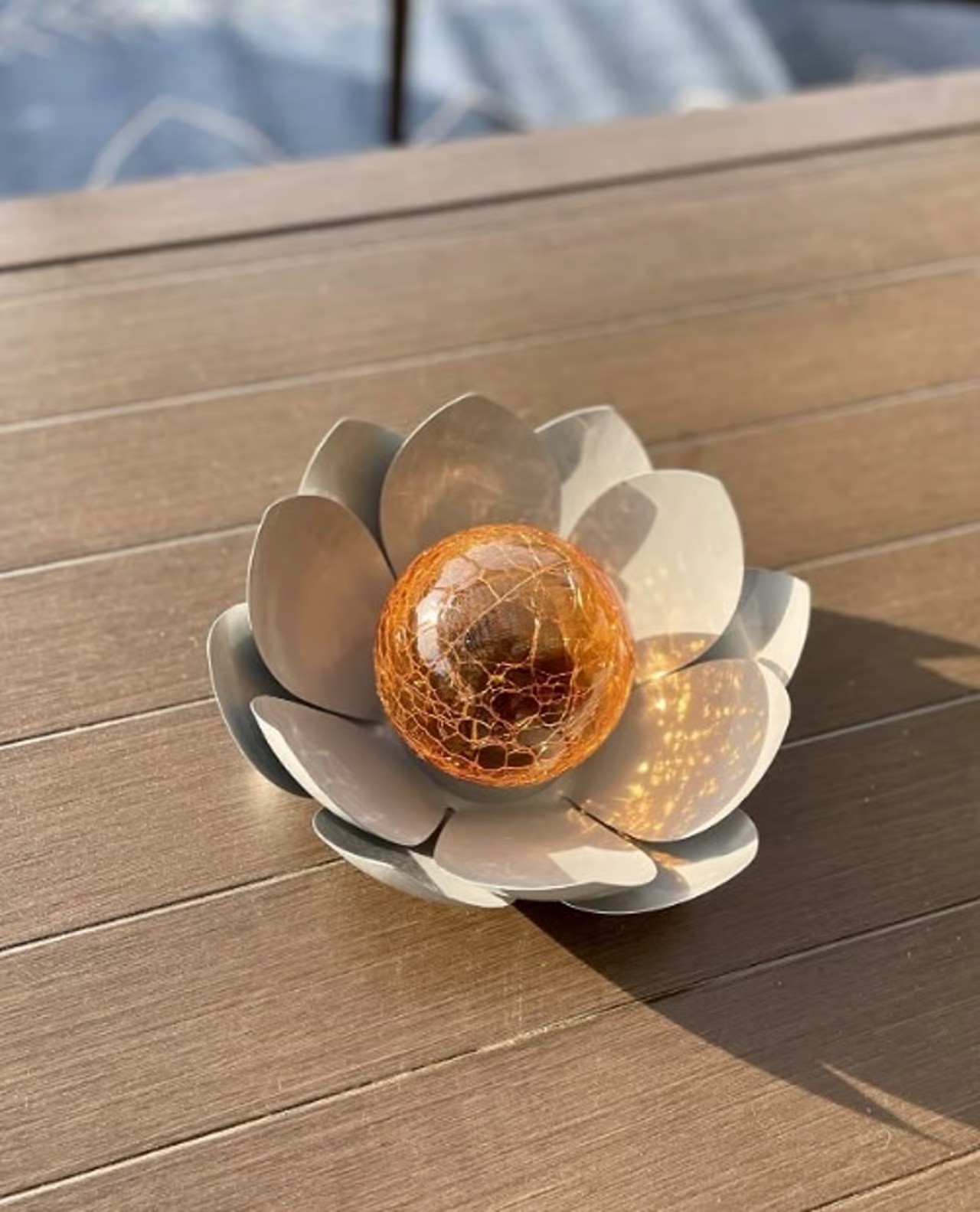 Solar Lights Outdoor Garden Decor,Purple Lotus Solar Light,Waterproof LED