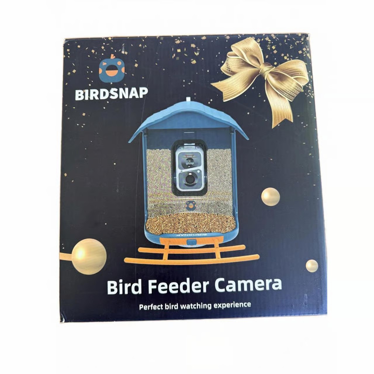 Birdsnap Bird Feeder Camera with Solar Panel 2K Video Blue