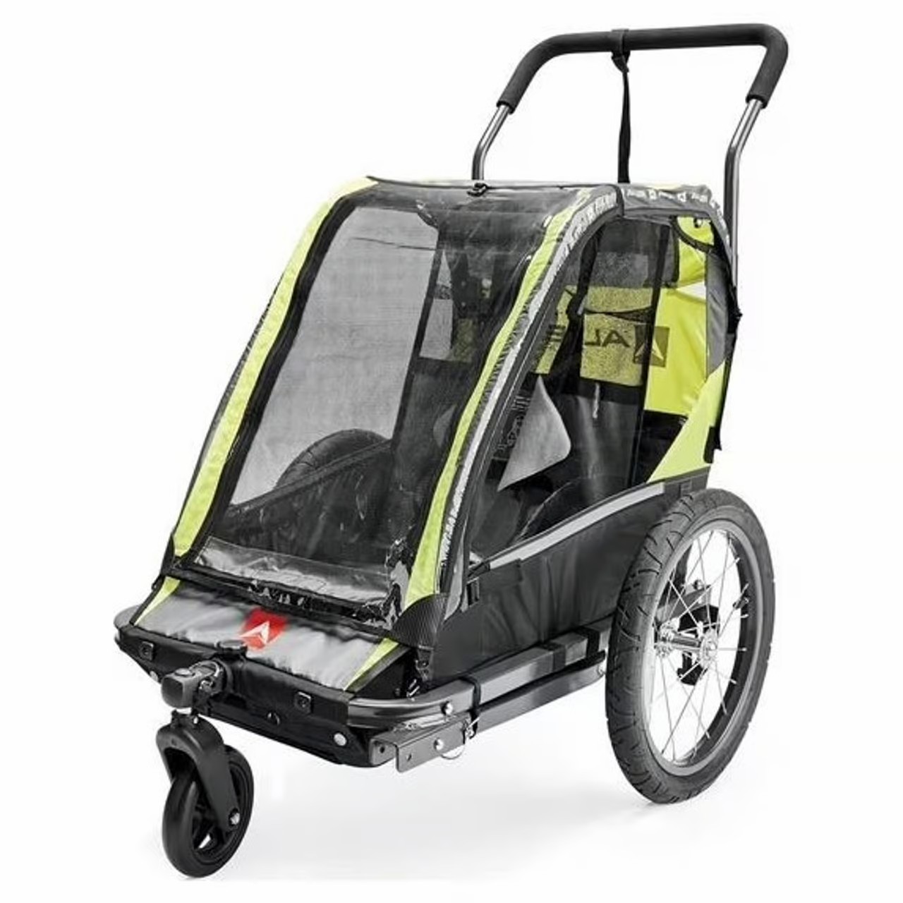 Allen Deluxe Sports Three Wheel 1-Child Bicycle 2-in-1 Trailer Stroller Green