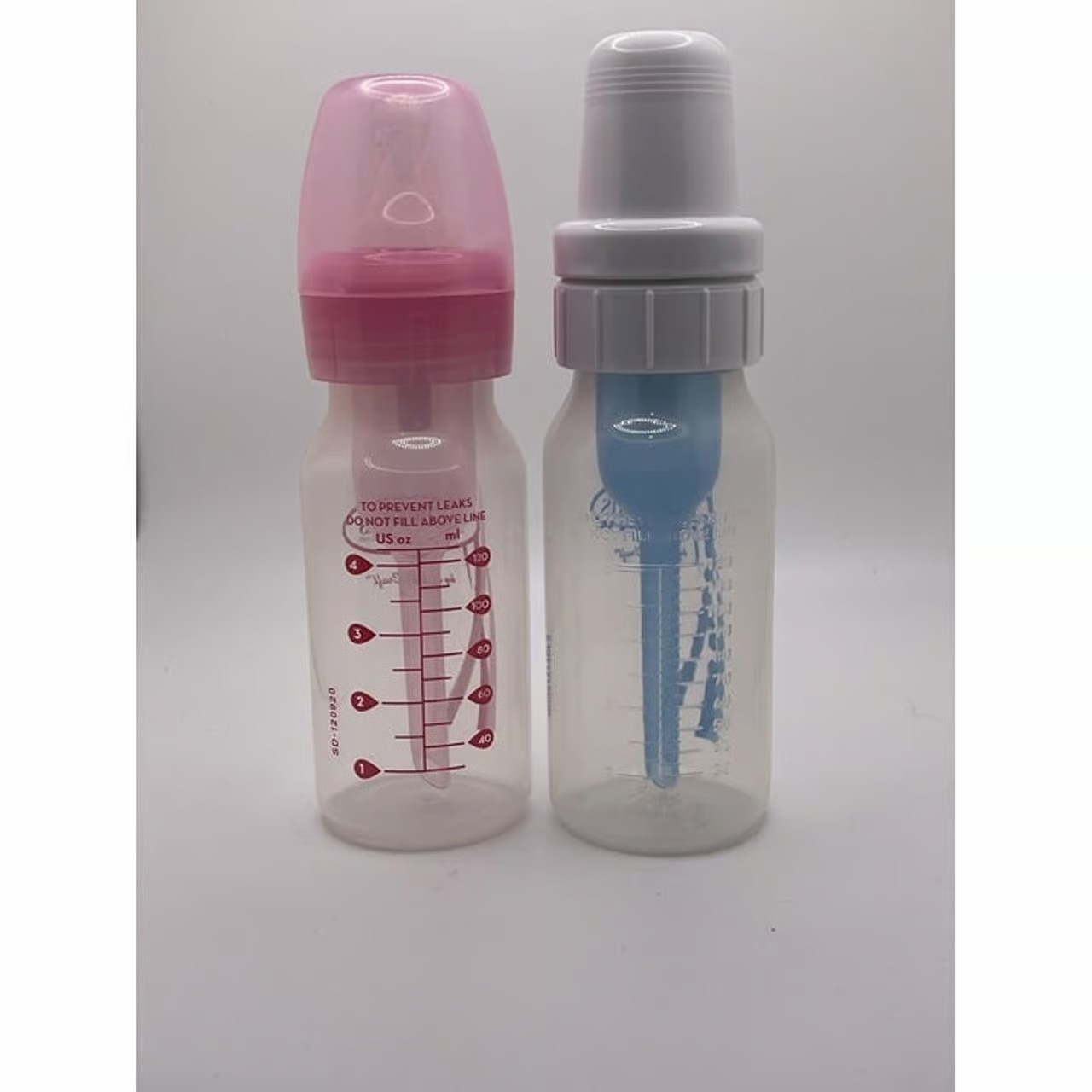 Dr Browns Natural Flow Baby Bottles 8 Oz Anti-Colic BPA-Free Pink & Blue