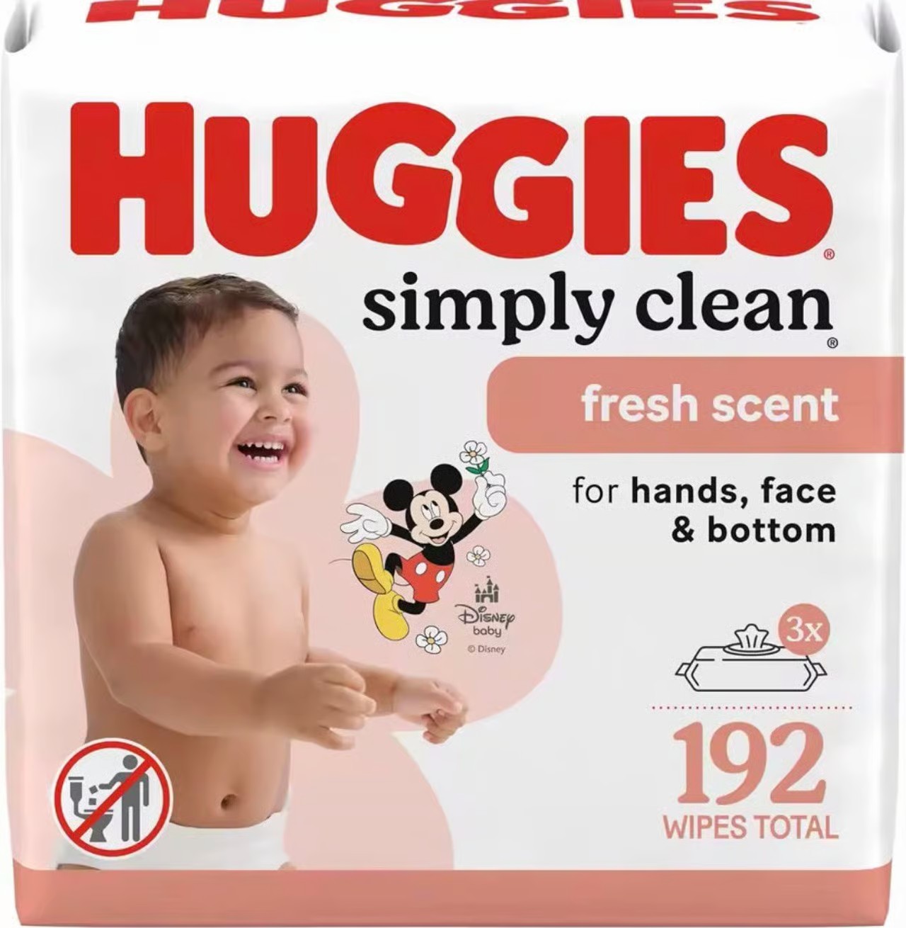 Gentle Baby Wipes 192 Count Hypoallergenic Fresh Scent Sensitive Skin 3 Pack