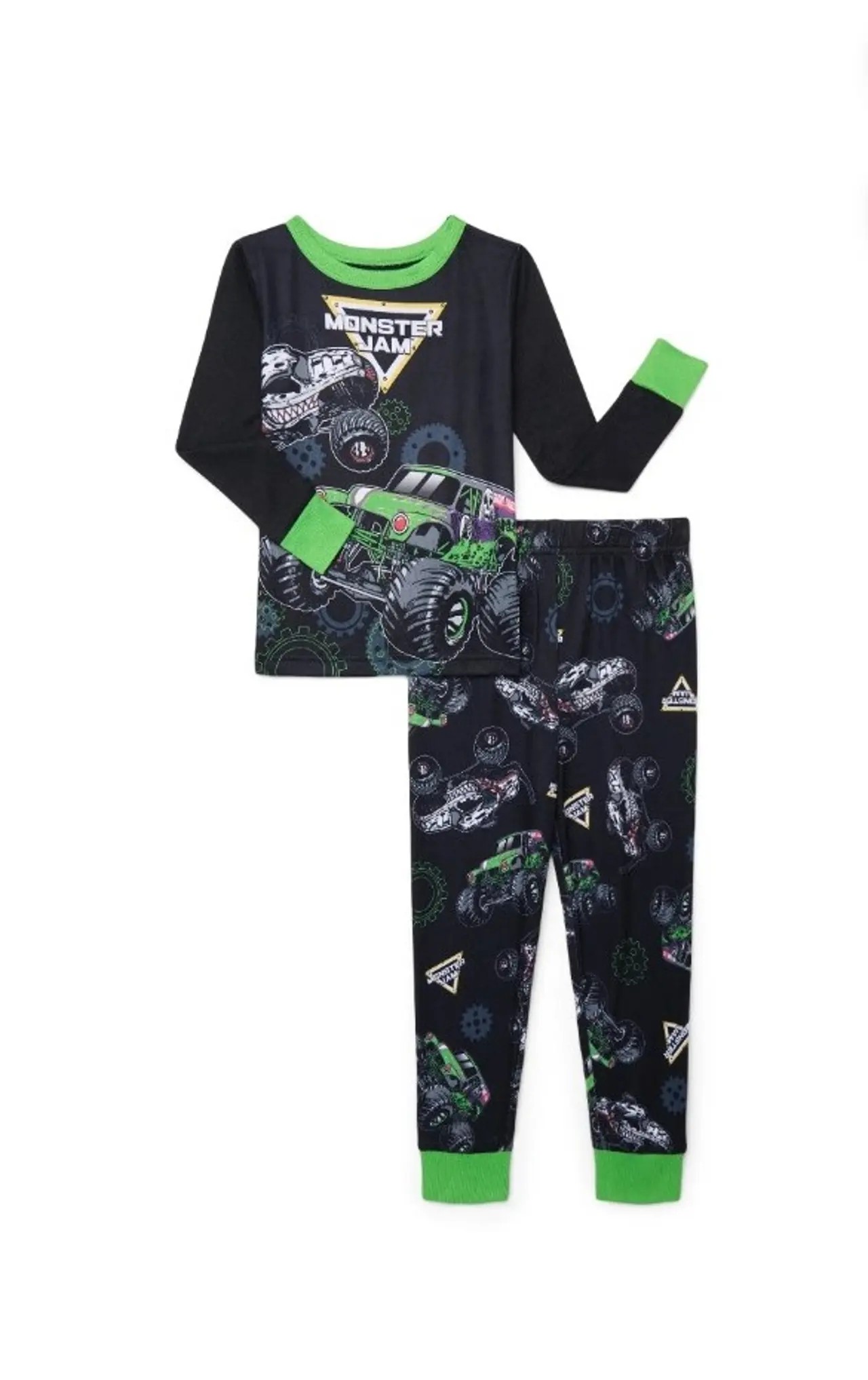 Monster Jam Boys Long Sleeve Tee and Pants Pajama Set, 2-Piece, Size 4 nwt