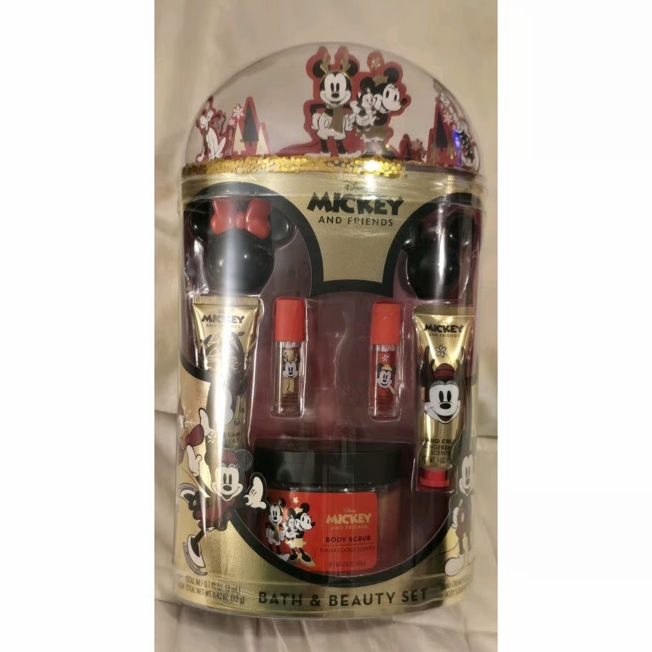 Mickey & Friends Bath & Beauty Gift Set Lip Oil Lip Balm Hand Cream Body Scrub