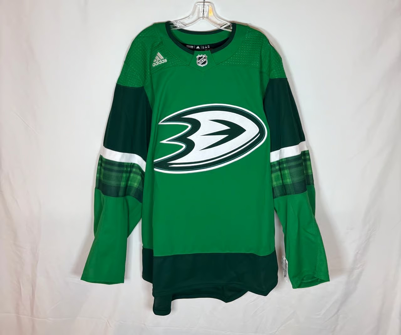Adidas MiC Anaheim Ducks Made In Canada St Pattys Day Hockey Jersey