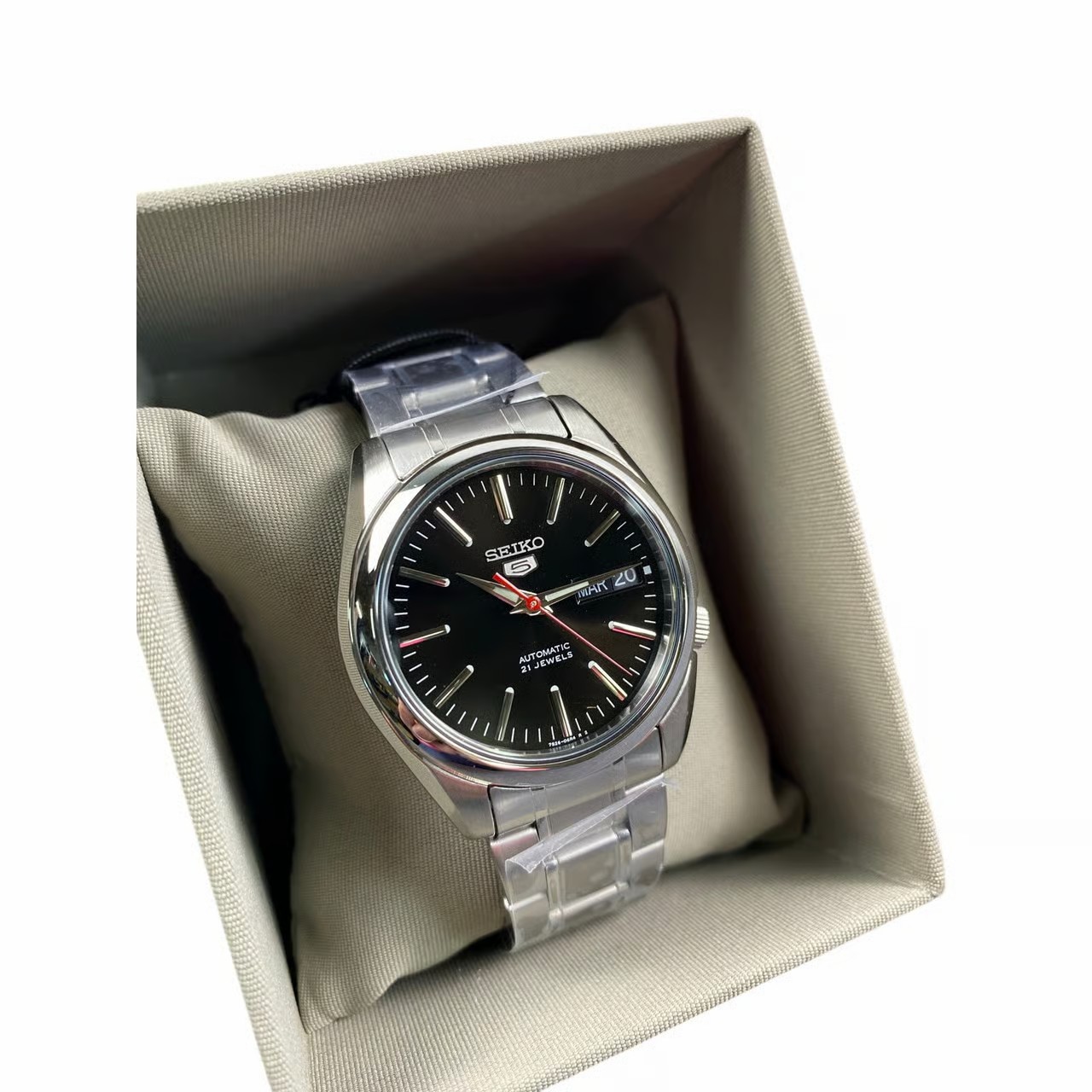 Seiko Series 5 Automatic Black Dial Men's Watch SNKL45