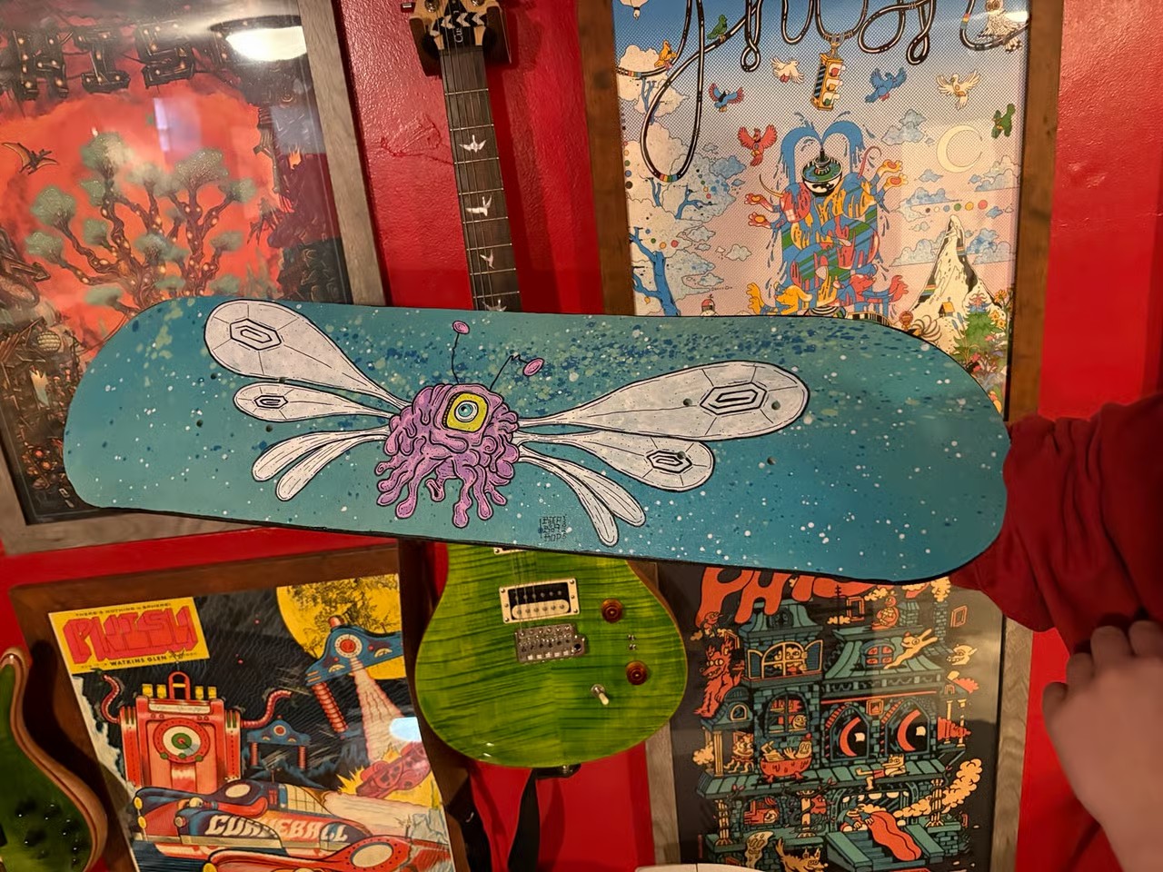 Beep. Boop Bop Art official - Custom Hand Painted Skatedeck 1/2