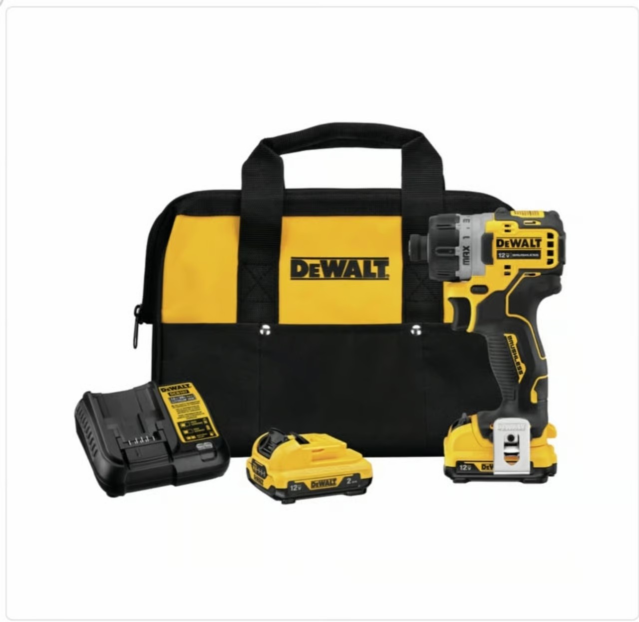 DeWalt 12V XTREME Brushless 1/4" Driver Kit DCF601F2
