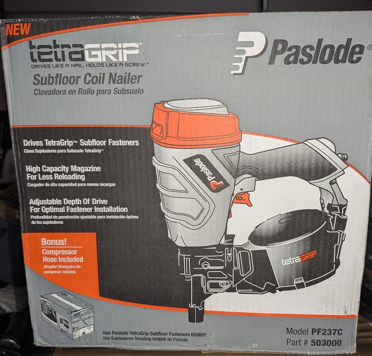 Paslode tetragrip subfloor coil nailer
