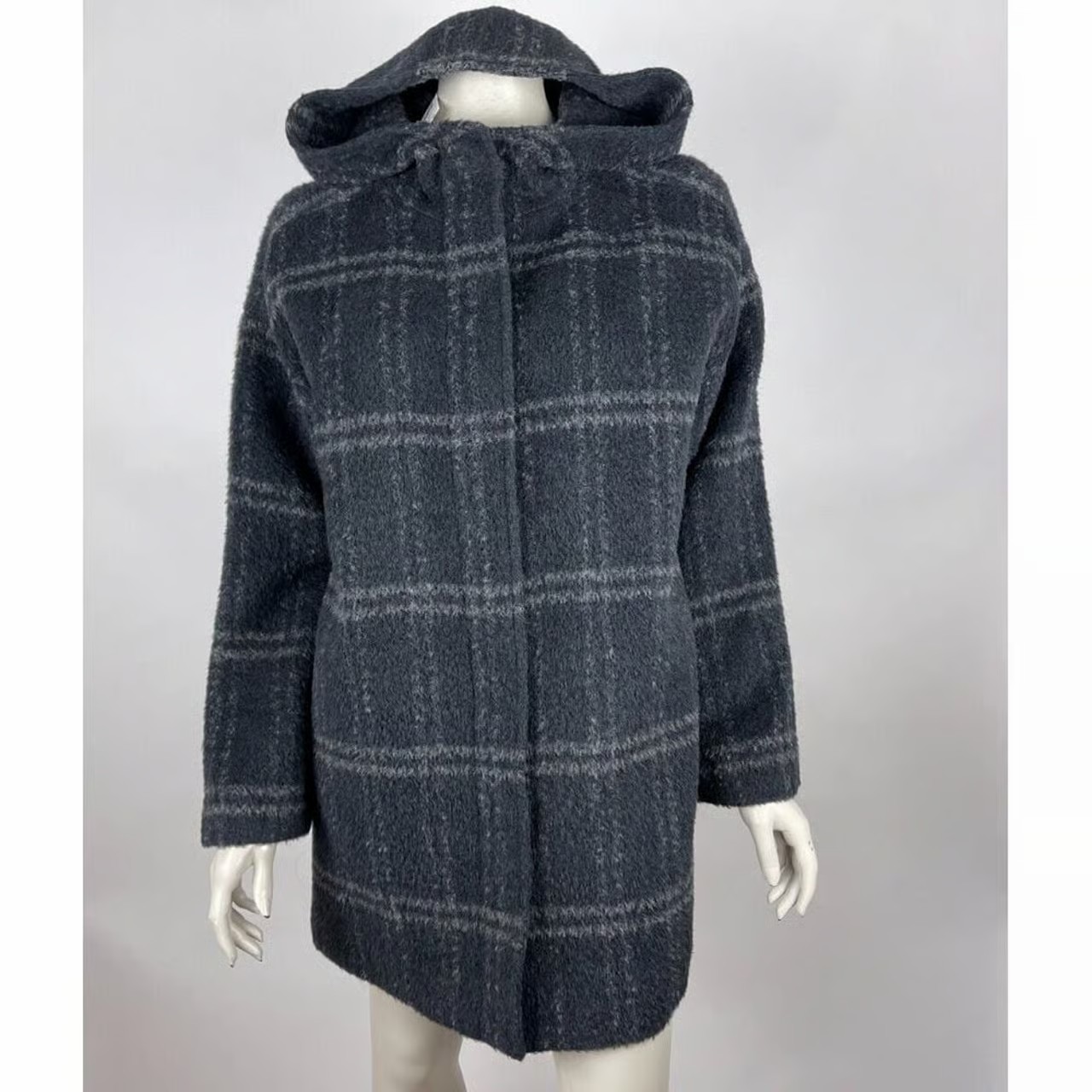 Eileen Fisher Chash Alpaca Blend Hooded Coat Women